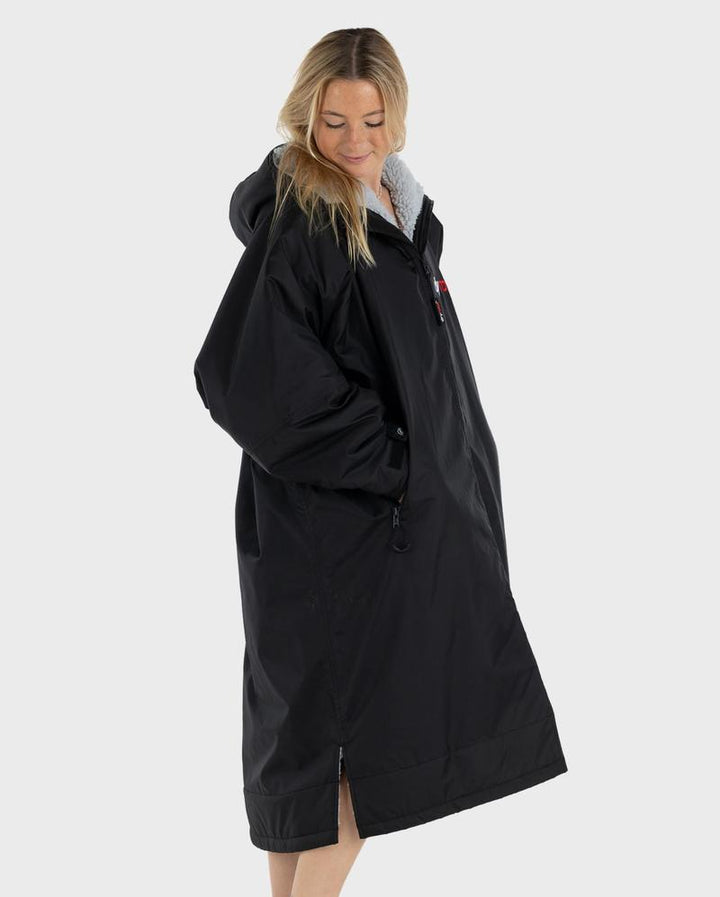 Dryrobe Poncho Advance Langarm V3 - black / grey