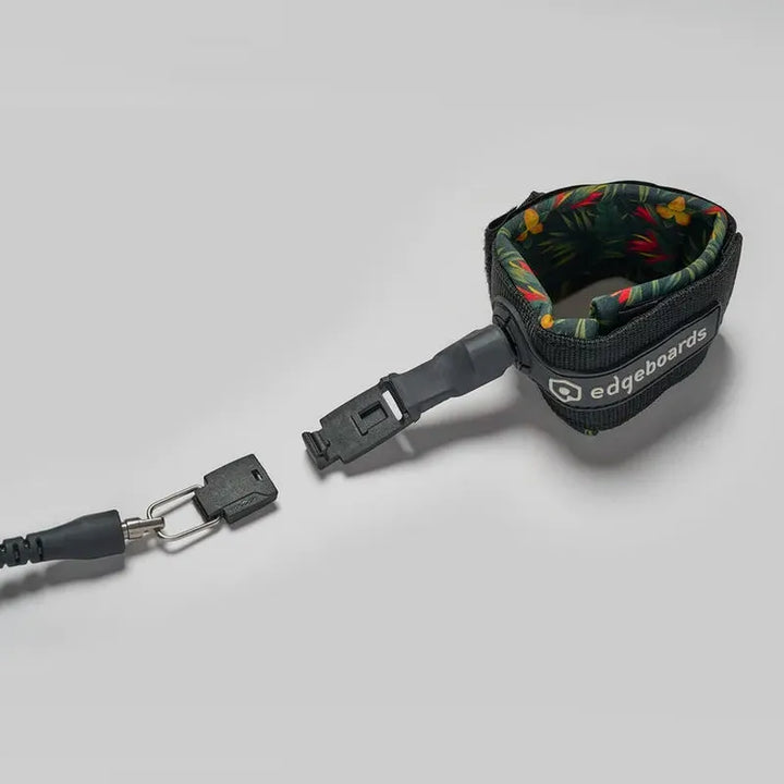 Edgeboards 6'0 Leash + releash montiert - schwarz