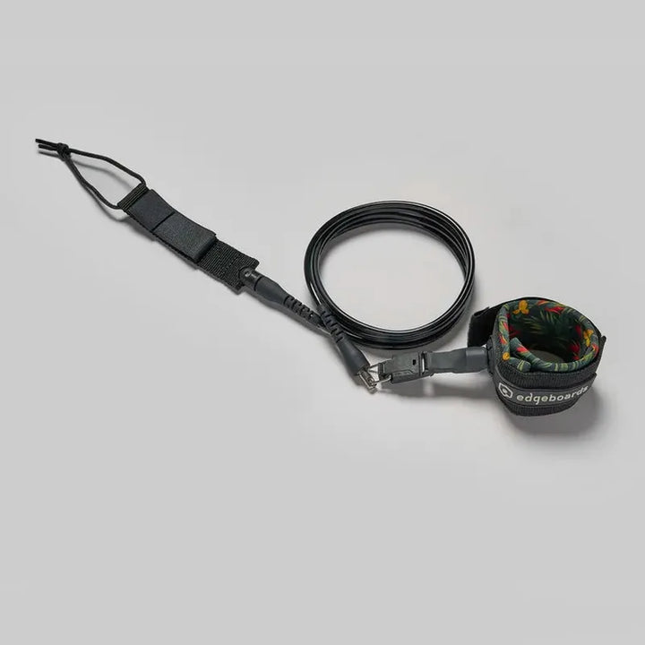 Edgeboards 6'0 Leash + releash montiert - schwarz