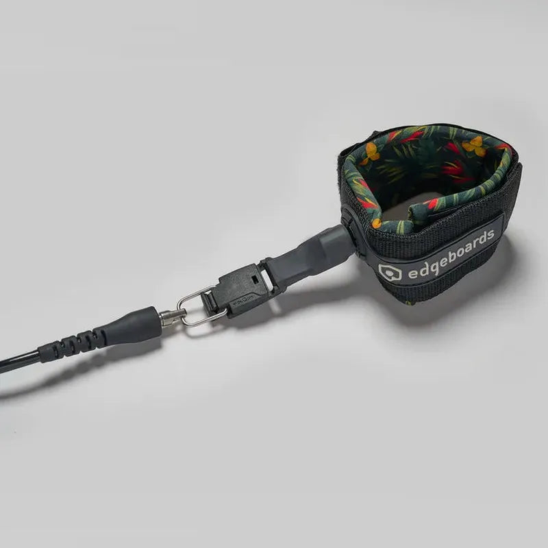 Edgeboards 6'0 Leash + releash montiert - schwarz