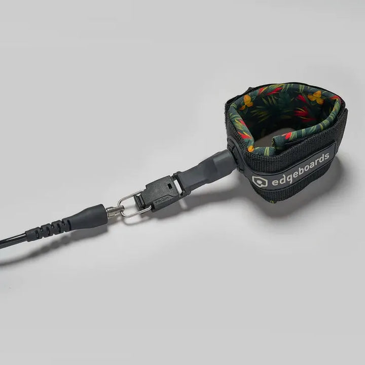 Edgeboards 6'0 Leash + releash montiert - schwarz