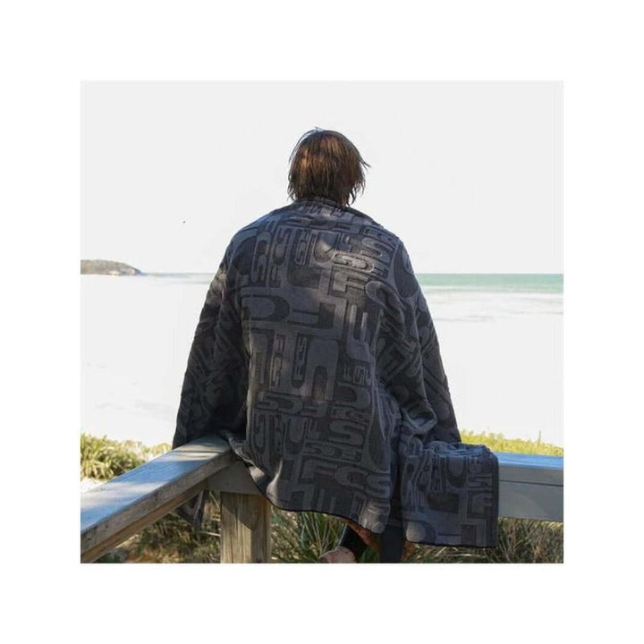 FCS Badetuch Mona - black/charcoal
