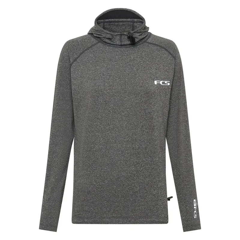 FCS Herren Lycra Hooded Essential langarm - Heather Grey
