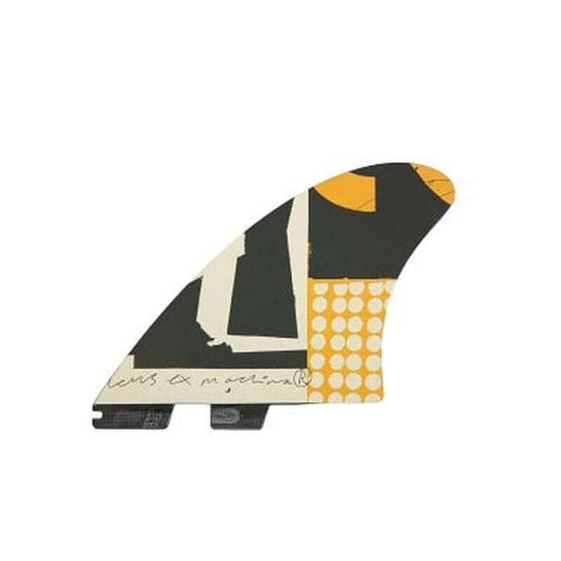 FCS II Deus Modern Keel PG Fins - black/orange/white