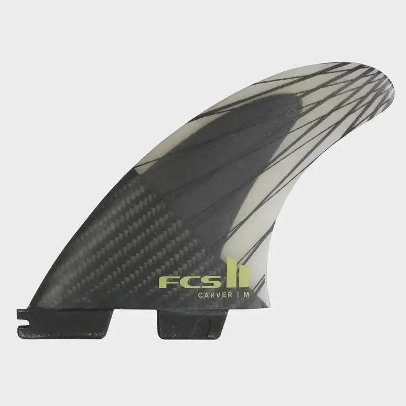 FCS II Finnen Carver PC Carbon Tri Fin - Eucalyptus