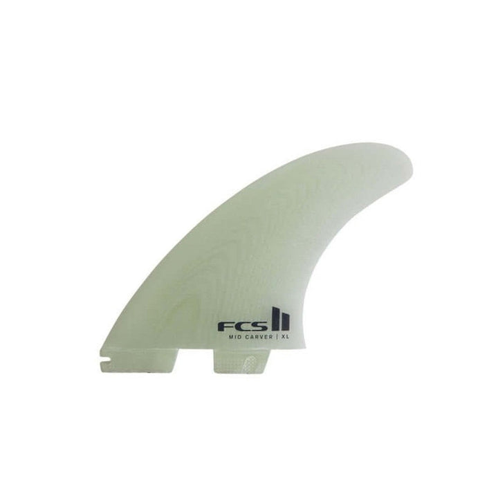 FCS II Finnen Mid Carver PG XL Tri Fins - Clear