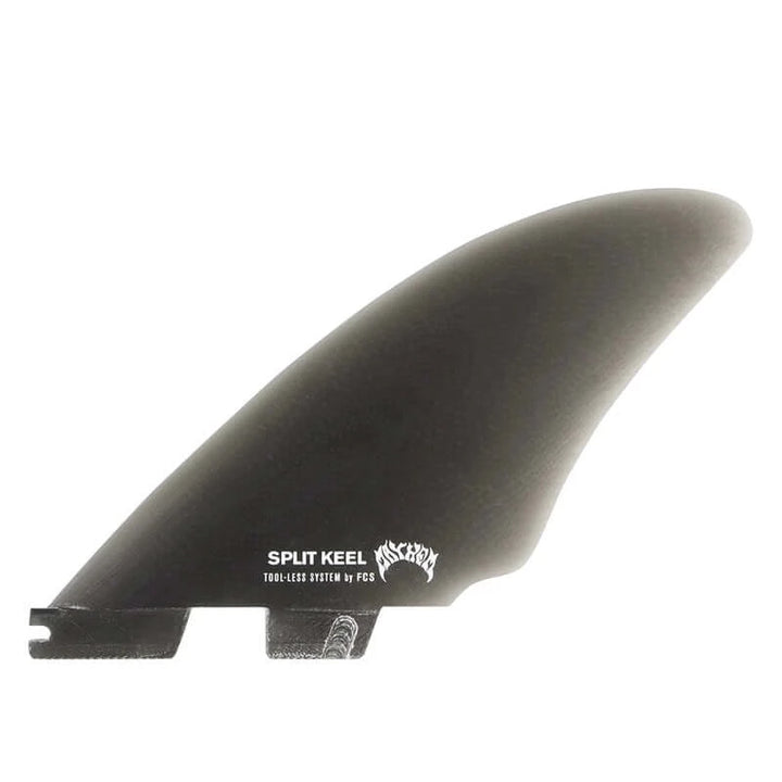 FCS II MB PG Split Keel Quad Fin Set Matt Biolos, Medium - Smoke