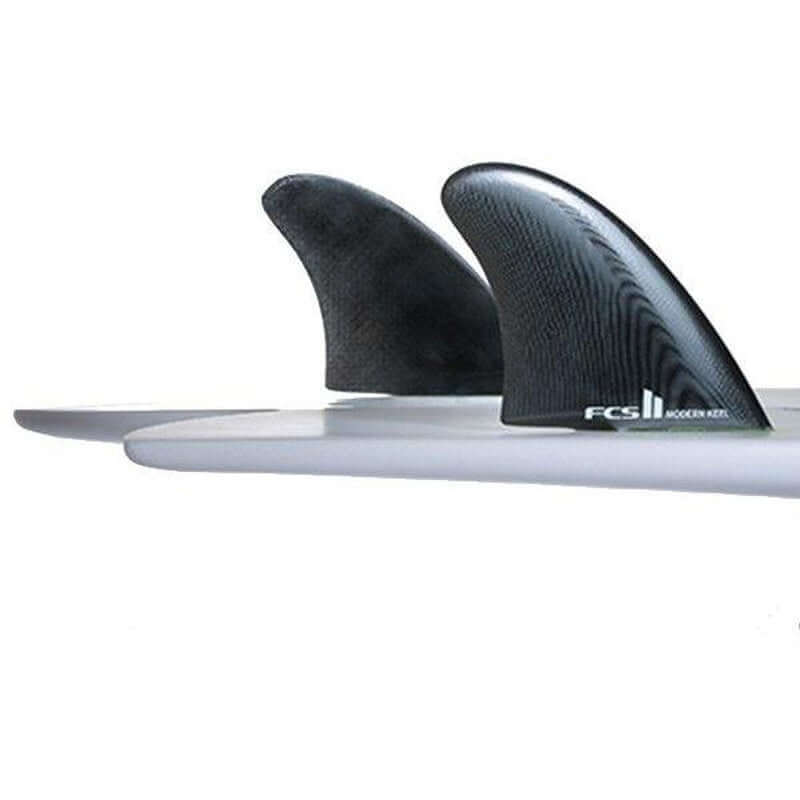 FCS II Modern Keel PC Twin Fin Set - Smoke