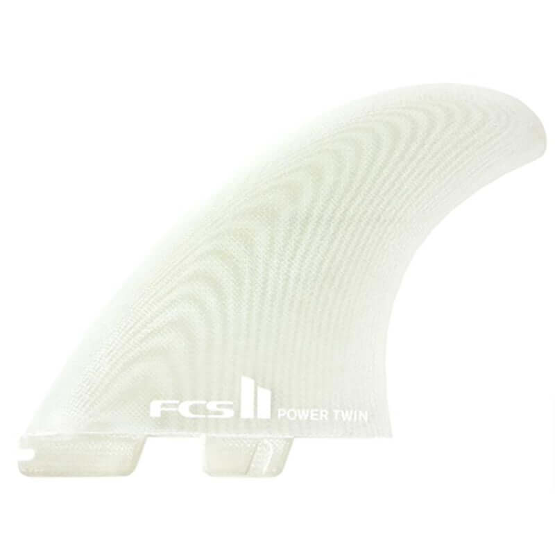 FCS II Power Twin +1 PG Retail Fins - Clear