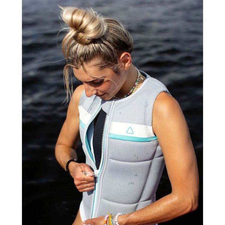 Follow Damen Aufprallweste SIGNAL IMPACT - Ice Grey Grösse XS (Miete)
