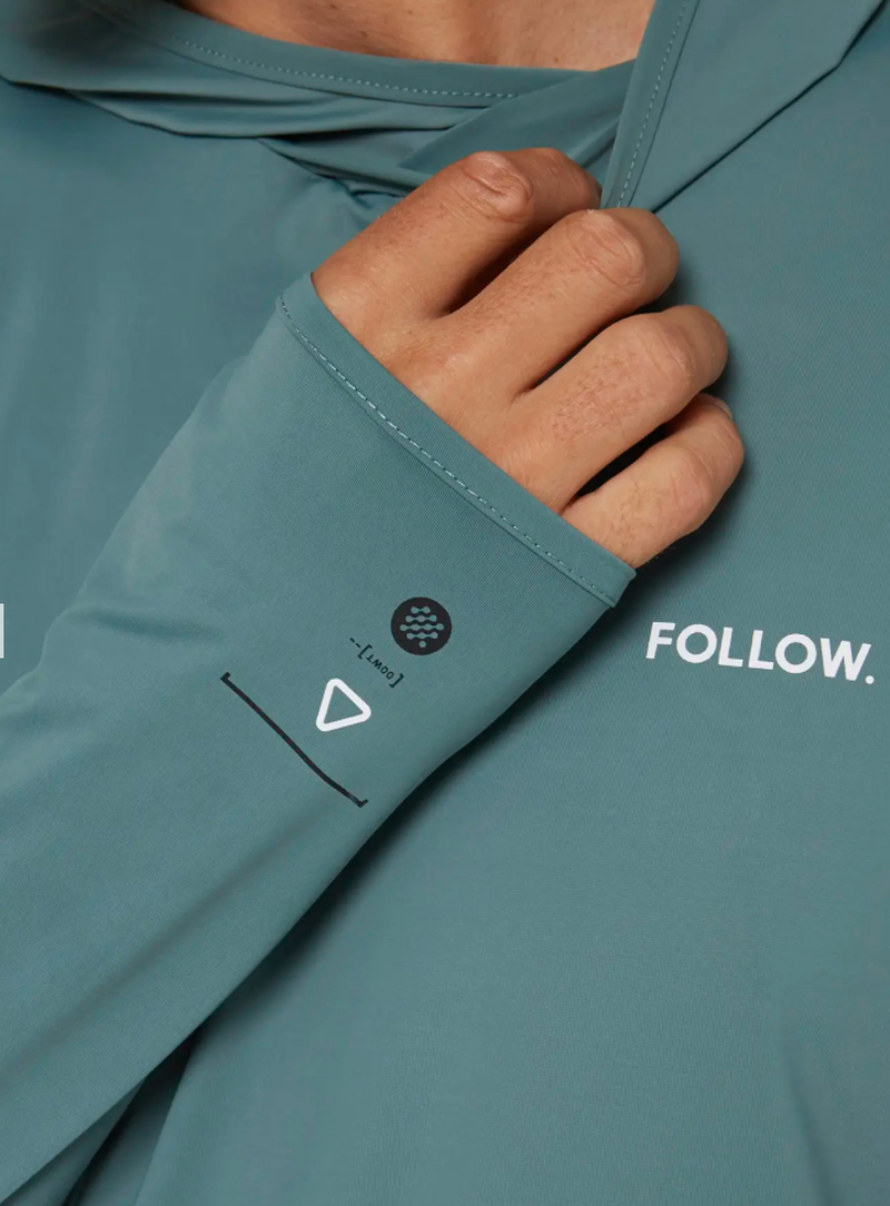 Follow Herren Lycra Hood Langarm - olive