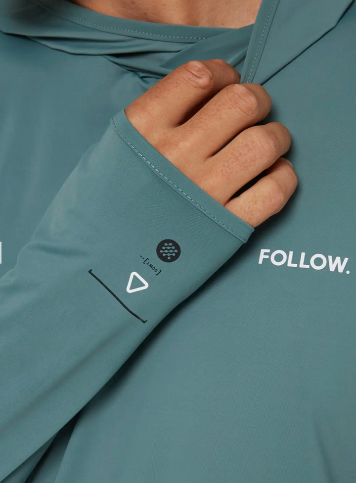 Follow Herren Lycra Hood Langarm - olive