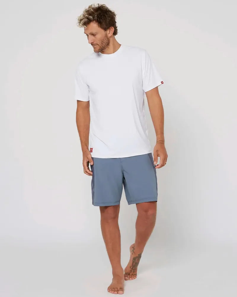 Follow Herren Lycra Kurzarm - white