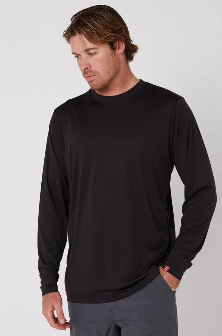 Follow Herren Surfshirt Langarm - Black