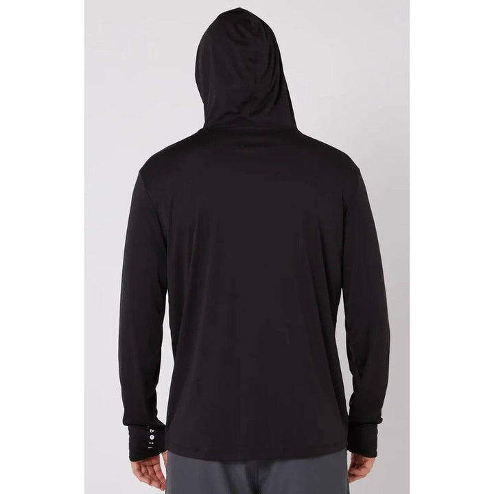 Follow Herren Surfshirt Langarm mit Hood Sun Hood L/S Clothing - Black