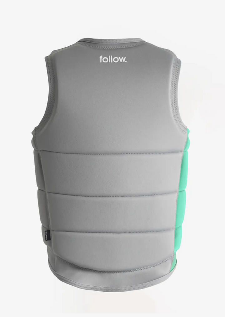 Follow Herren Weste Corp - grey/green