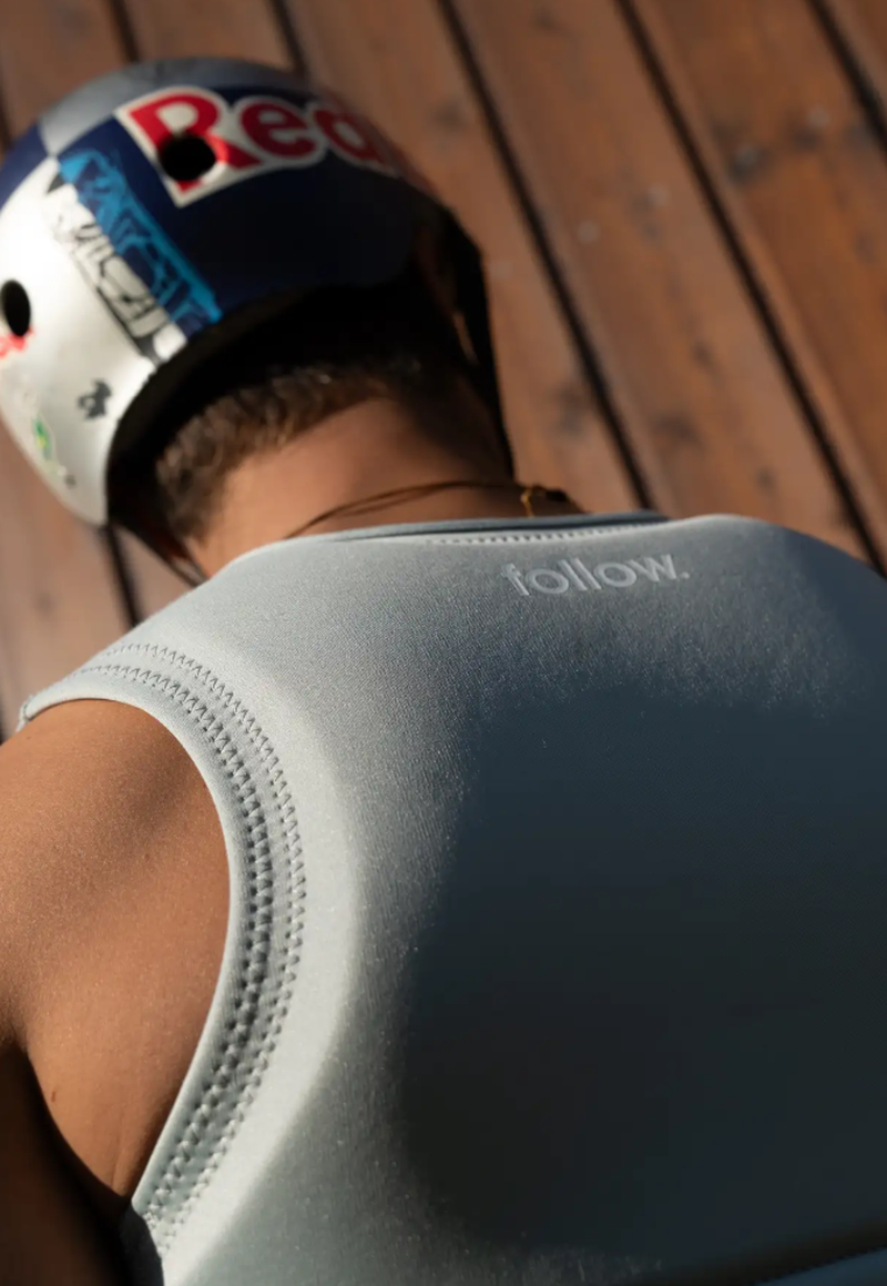 Follow Herren Weste Corp - grey/green