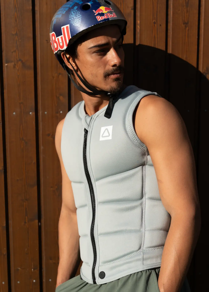 Follow Herren Weste Corp - grey/green