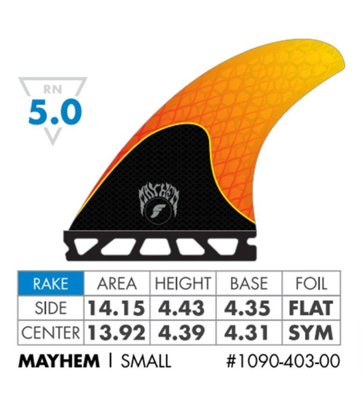 Futures Mayhem 3.0 Small Finnen Thruster - orange