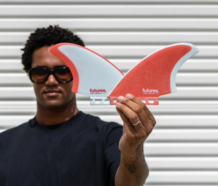 Futures Finnen Mikey February Keels - Red / Grey