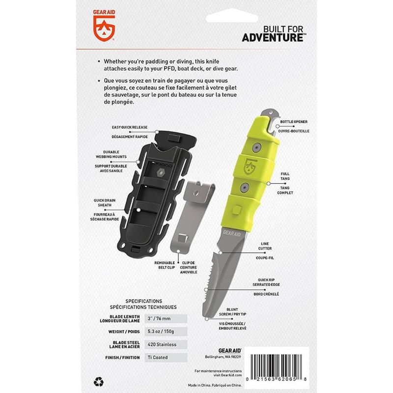 GearAid Akua Tauchermesser - Navy Green