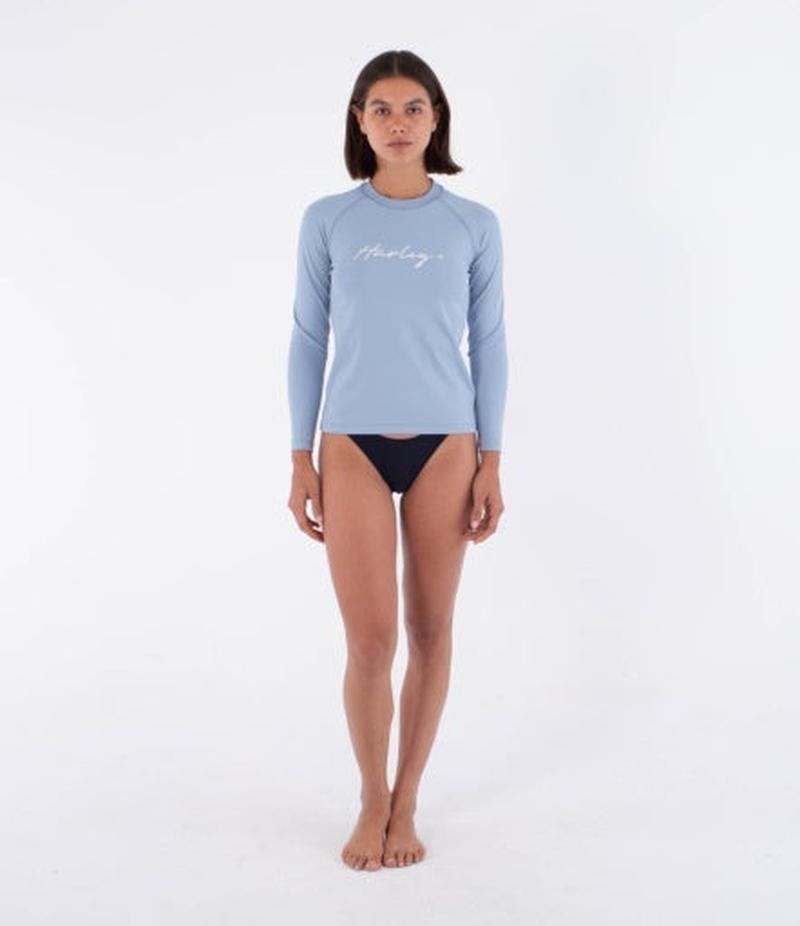 Hurley Damen Lycra Langarm Tee - Spring Breeze