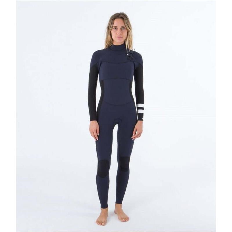 Hurley Damen Neoprenanzug Plus 4/3mm Chestzip - deep blue / black