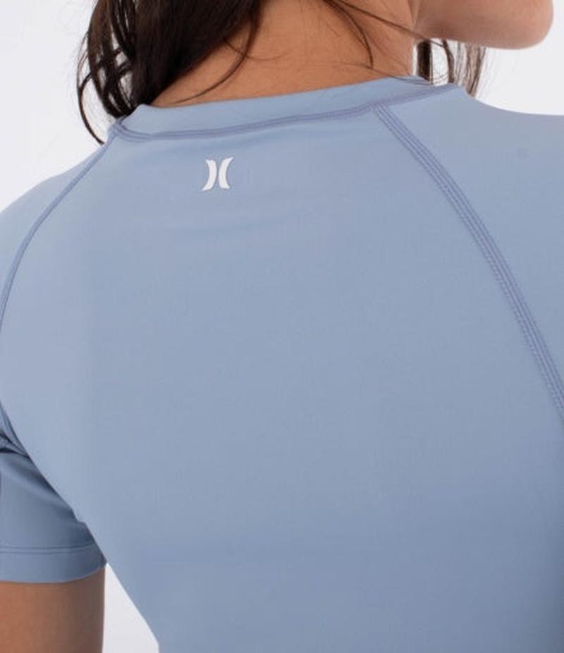 Hurley Damen lycra Kurzarm Tee - Spring Breeze