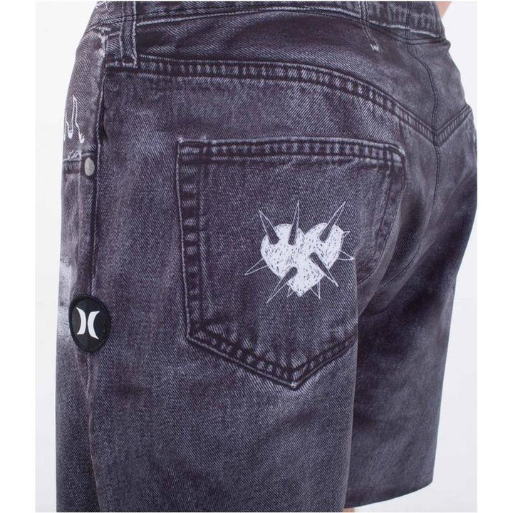 Hurley Herren Boardshorts Phantom Eco Denim 18' - Schwarz/Weiß