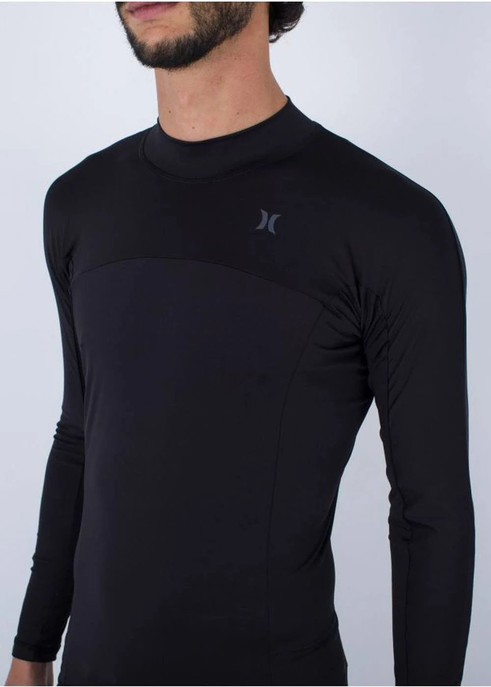 Hurley Herren Lycra Channel Crossing Paddel Series, Langarm - schwarz