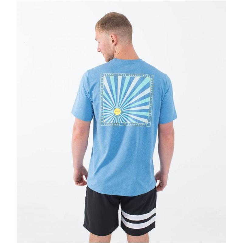 Hurley Herren Lycra Everyday Hybrid Kurzarm - Baltic Blue