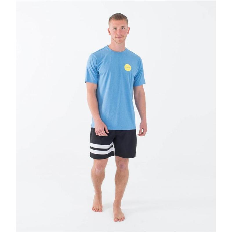 Hurley Herren Lycra Everyday Hybrid Kurzarm - Baltic Blue