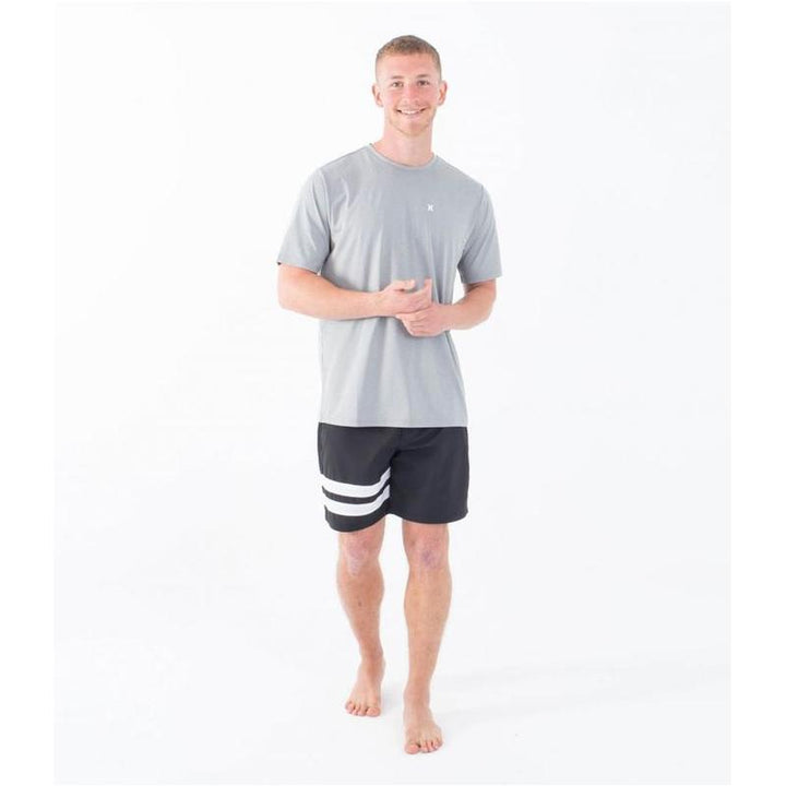 Hurley Herren Lycra Everyday Hybrid Kurzarm - Black Palm