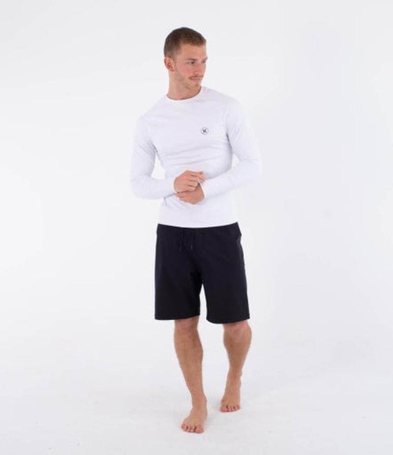 Hurley Herren Lycra Langarm Slim Fit- Weiss