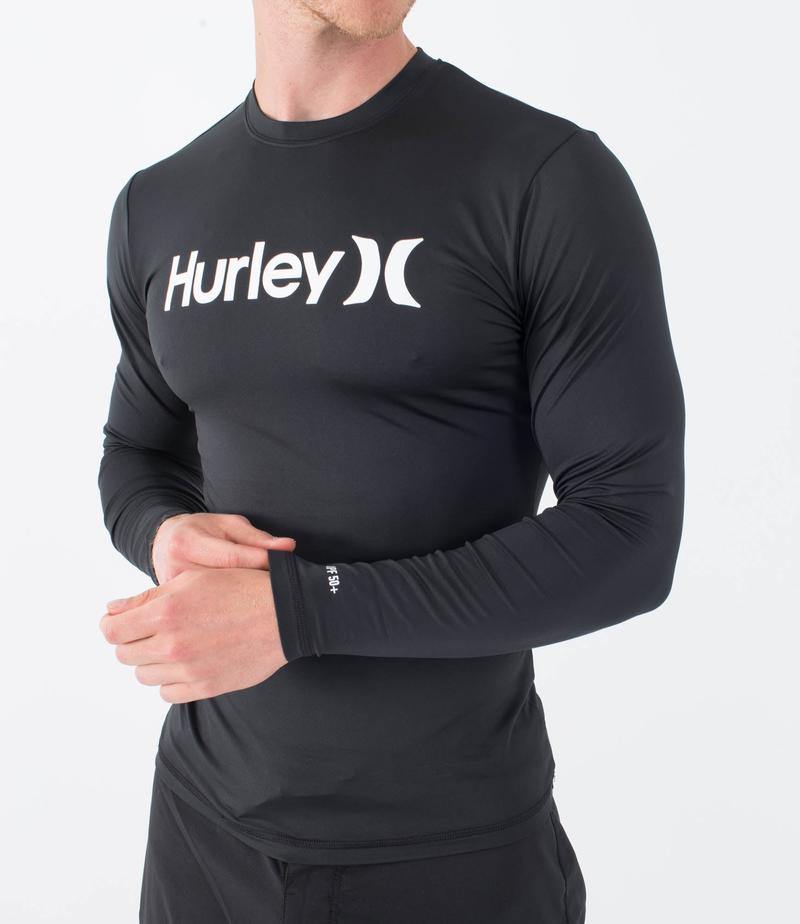 Hurley Herren Lycra OAO Quickdry langarm - black
