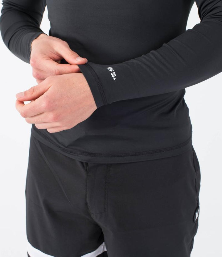 Hurley Herren Lycra OAO Quickdry langarm - black