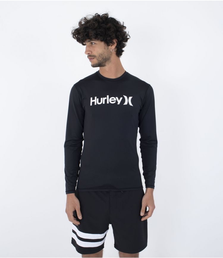 Hurley Herren Lycra OAO Quickdry langarm - black