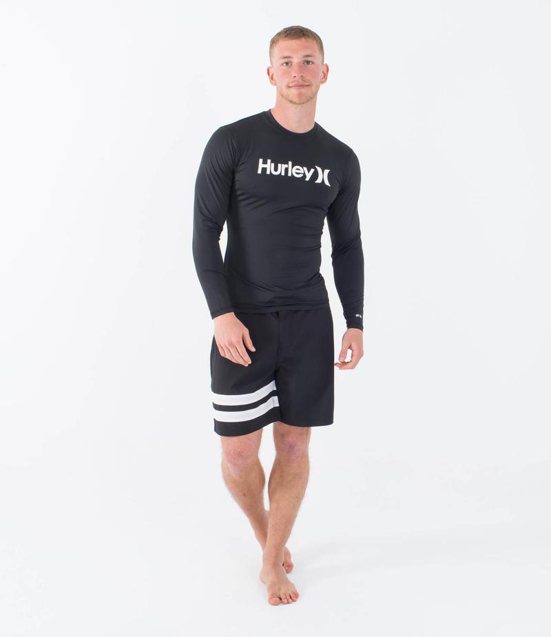 Hurley Herren Lycra OAO Quickdry langarm - black