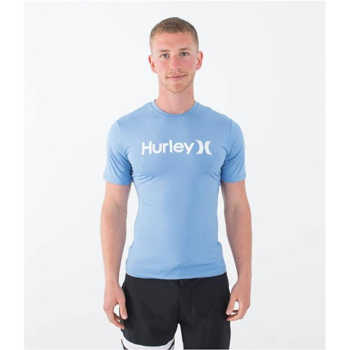 Hurley Herren Lycra O&O Quickdry Kurzarm - light cobalt