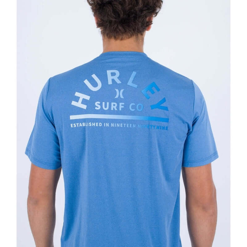 Hurley Herren Surfshirt kurzarm EVD Hybrid - blue