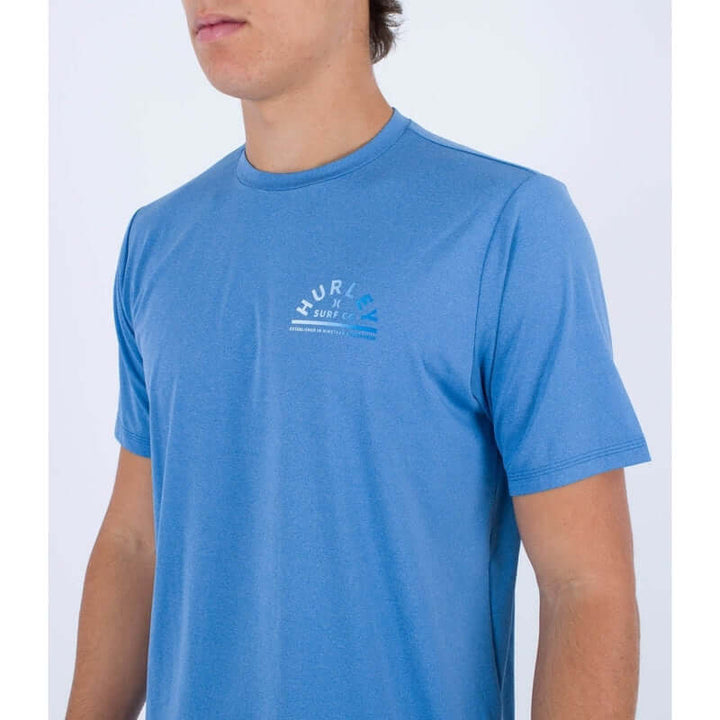 Hurley Herren Surfshirt kurzarm EVD Hybrid - blue