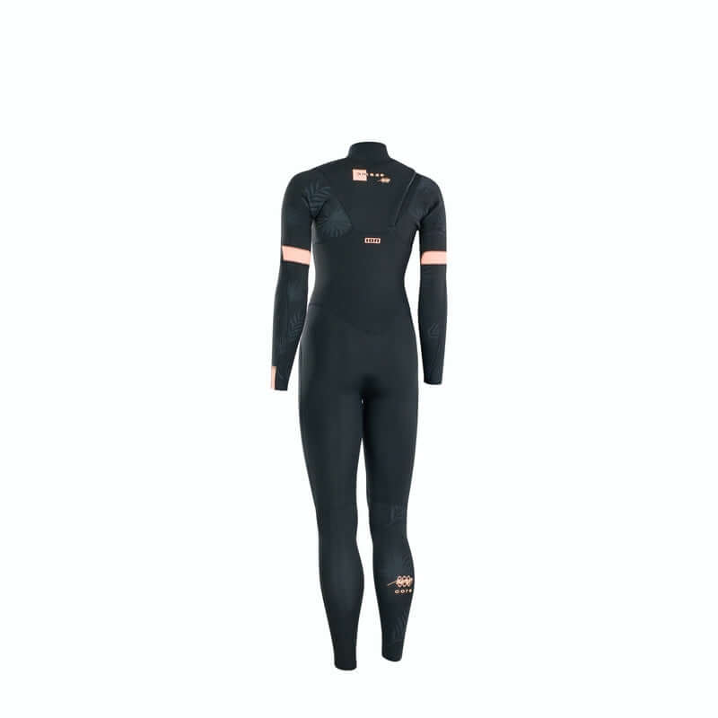 ION Damen Neoprenanzug Amaze Core 3/2mm Chestzip - Black (coral Logo)