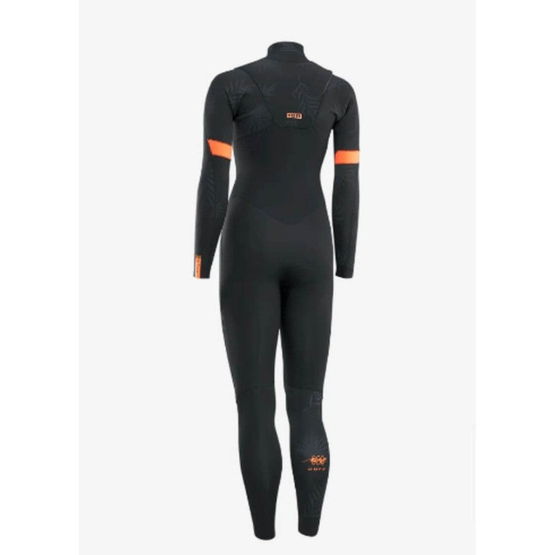 ION Damen Neoprenanzug Amaze Core 3/2mm Frontzip - Black (oranges Logo)