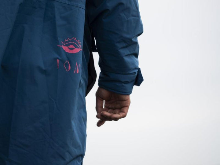 ION Dryrobe Water Jacket Storm Coat - Ink Blue