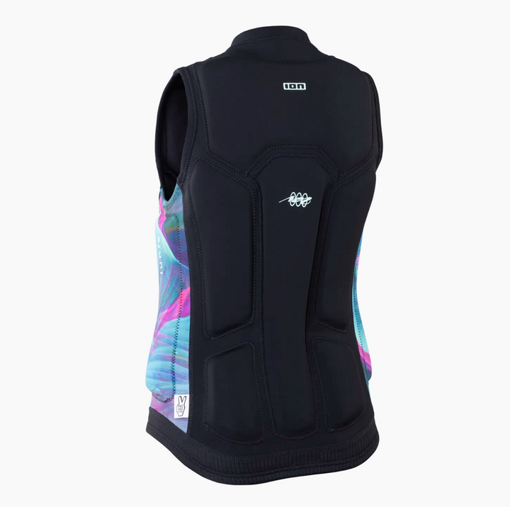 ION Lunis Damen Weste Front Zip - tropical palm glitch