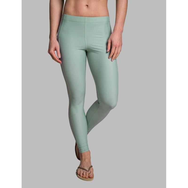 IQ-UV Damen Leggings UPV 300 Slim Fit mit Handy Tasche - grün