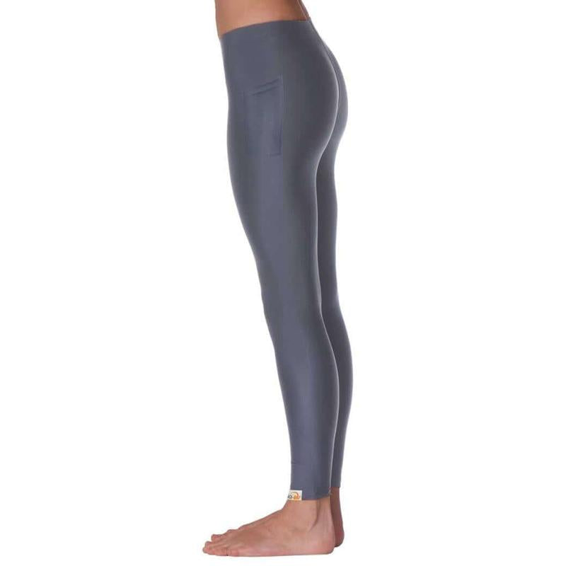 IQ-UV Damen Leggins UPV 300 Slim Fit mit Handy Tasche - ash