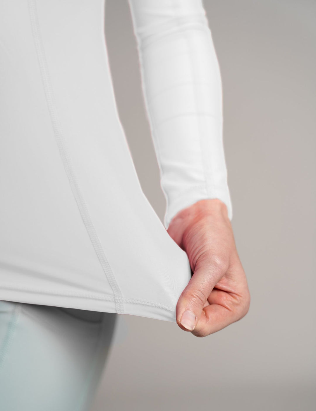 IQ-UV Damen Lycra Aqua Slim Fit Langarm - White