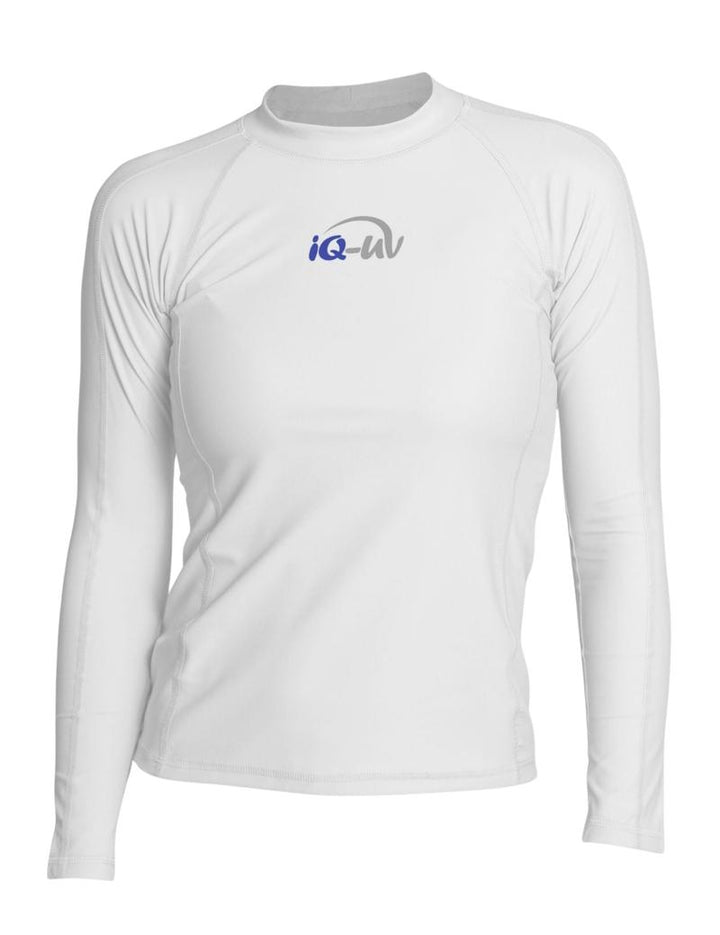 IQ-UV Damen Lycra Aqua Slim Fit Langarm - White