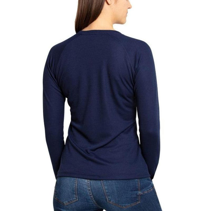 IQ-UV Damen Lycra UV PRO langarm - navy